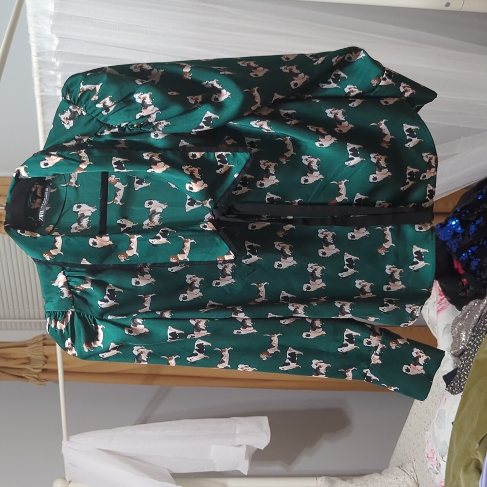 Nwot Zara Puppy Shirt